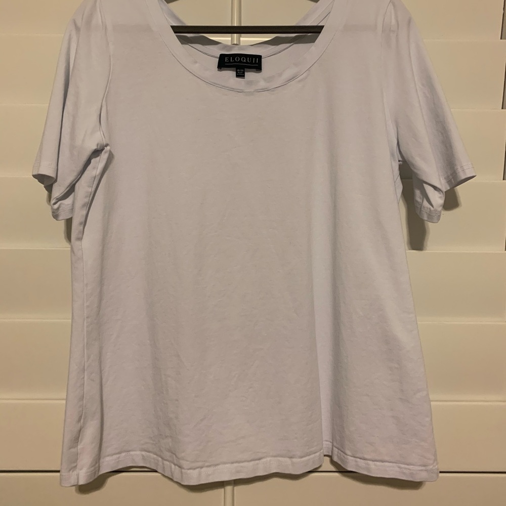 Eloquii Fitted Short Sleeved Tee